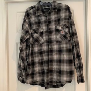 Carhartt plaid long sleeve shirt. Size XL Rugged Flex.